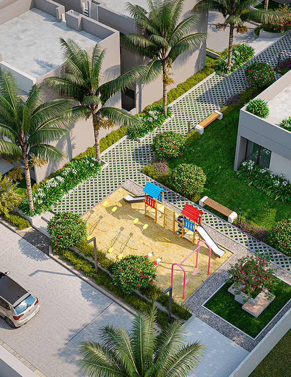 3BHK & 4B2HK bungalows Vadodara